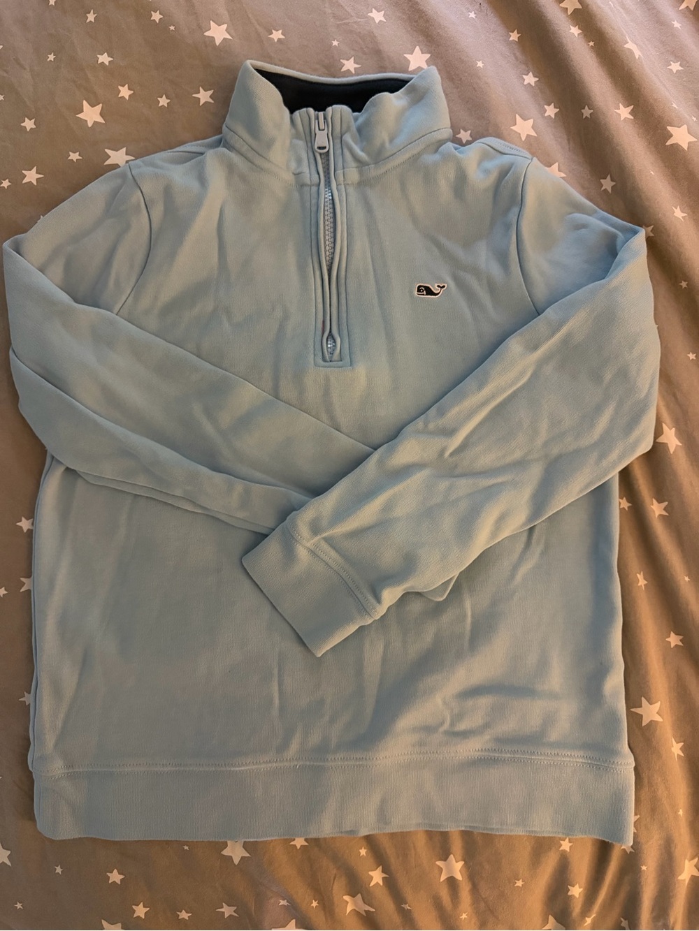 Vineyard Vines Light Blue Quarter-Zip Pullover